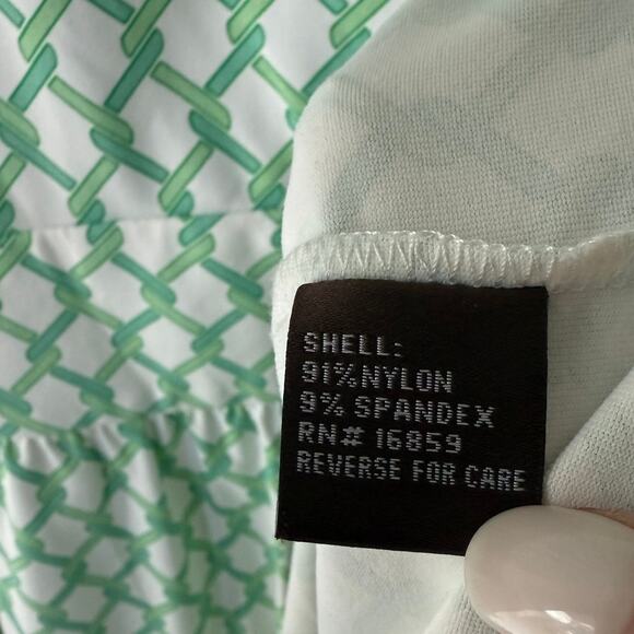J. McLaughlin Catalina Dress size S Green white - Picture 6 of 9